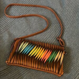 Multicolor Pleated Women's Purse